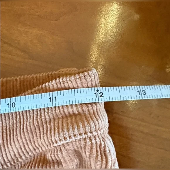 Alice + Olivia Camel Corduroy Flare Wide Leg Jeans - Picture 14 of 16